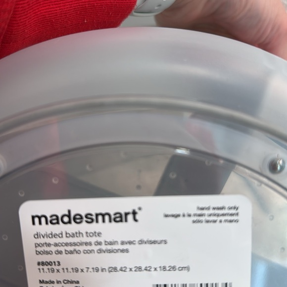 NWOT MadeSmart divided bath tote - Picture 9 of 10